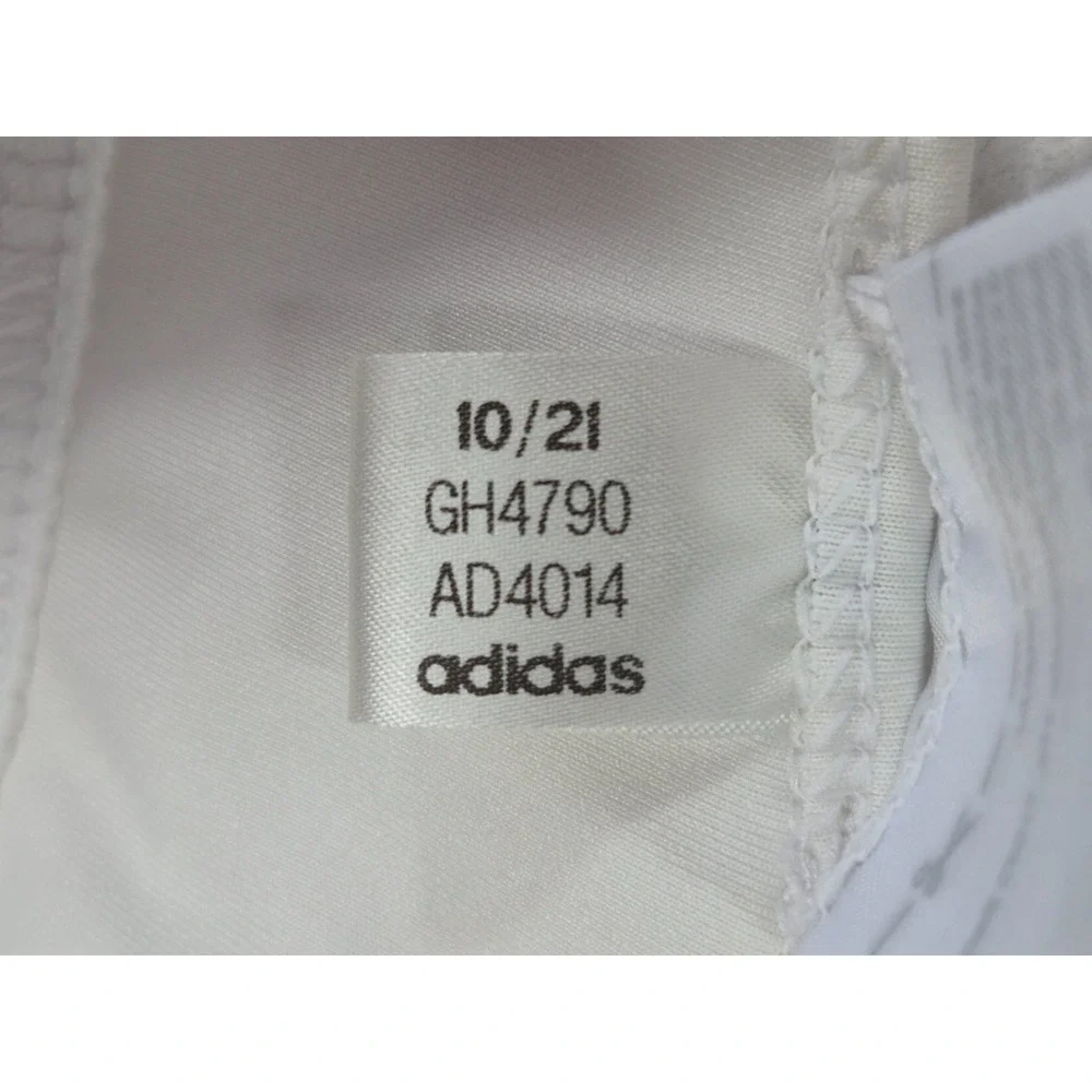 Adidas Sports Bra Women's Medium White Racerback Medium Support